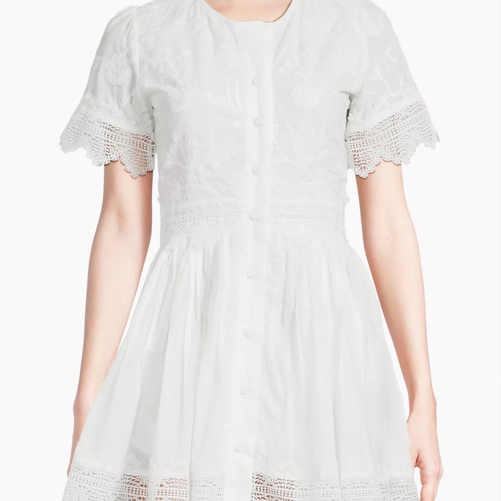 Revolve x Waimari Core Margarita Embroidered Cotton Minidress
